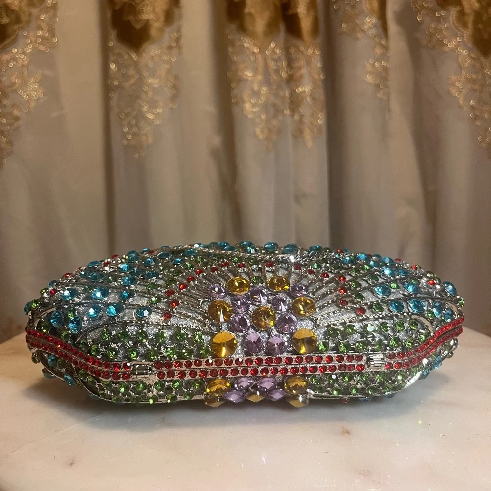 Colorful Rhinestone Clutch - Picture 3 of 3